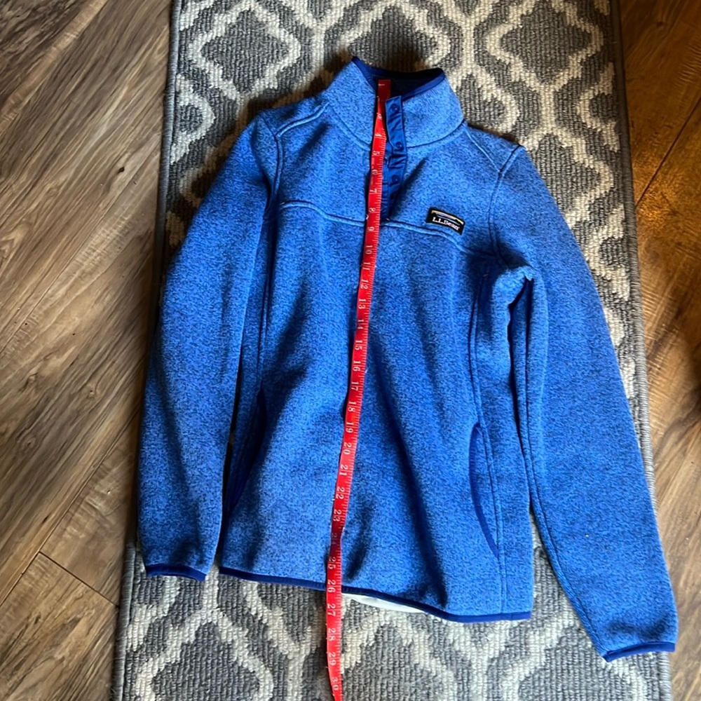 Womens ll bean quarter zip sweater xs